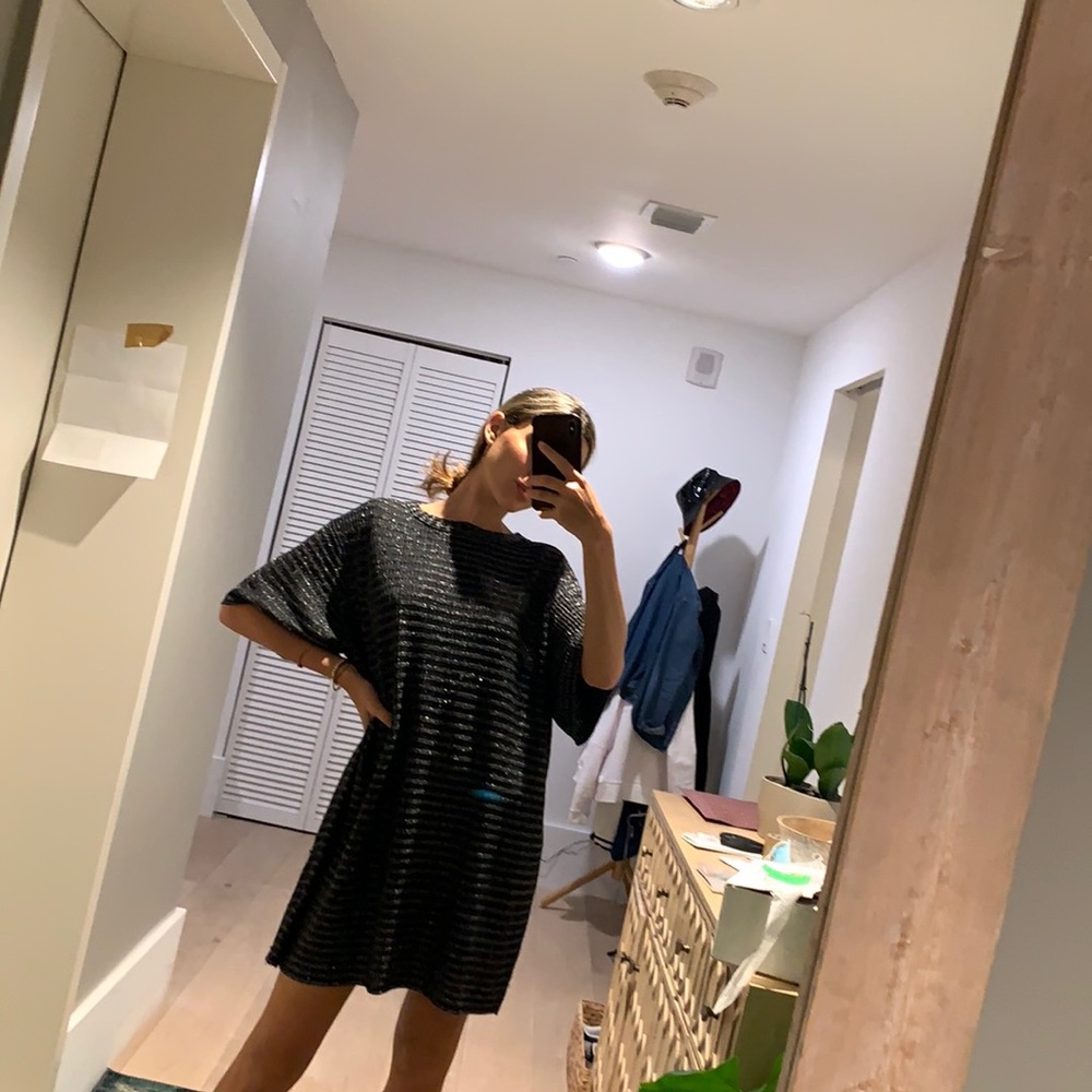 Sparkly T-shirt dress